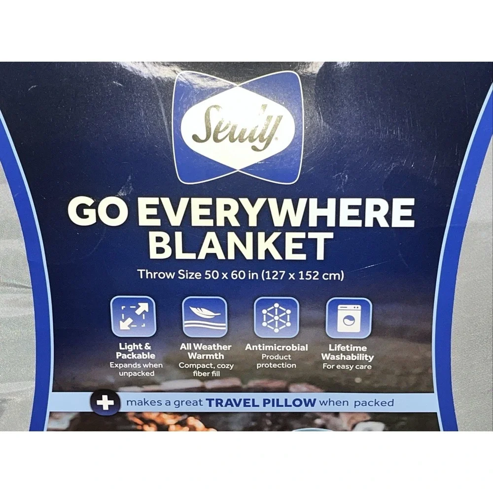Sealy® Go Everywhere Blanket - Gray - Throw Size 50